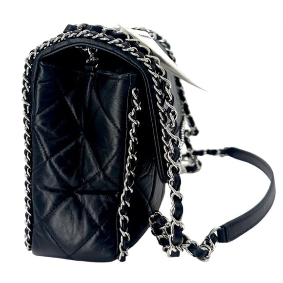 Authentic Chanel Chain All Around Flap in Black - Picture 3 of 8